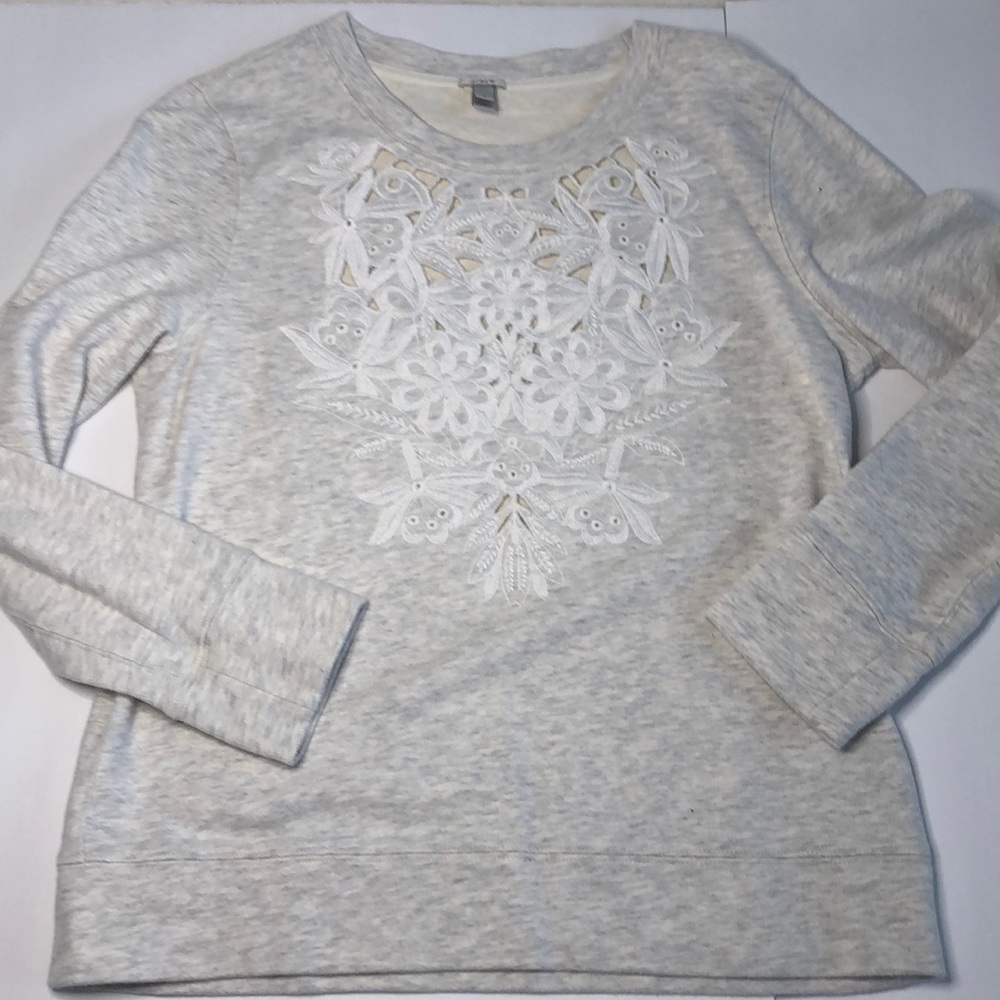 Women’s J. Crew Sweatshirt Small Heather Grey